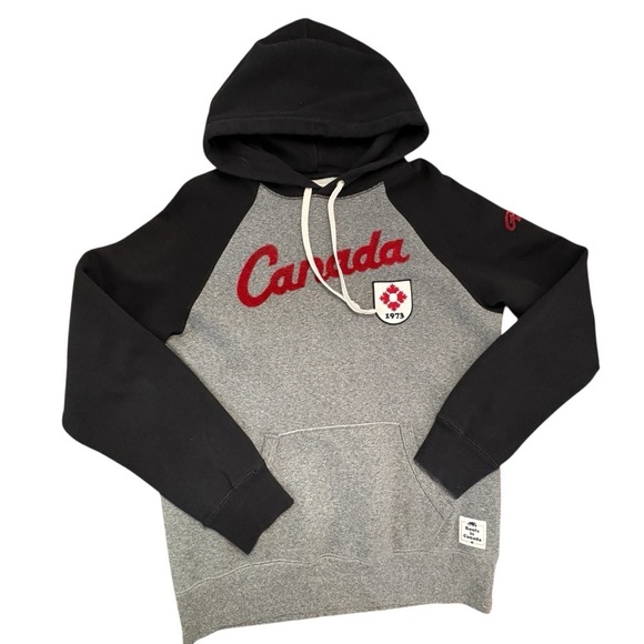 Roots Other - Roots Canada Men's Hoodie Black Gray Olympics Made in Canada Sz. S